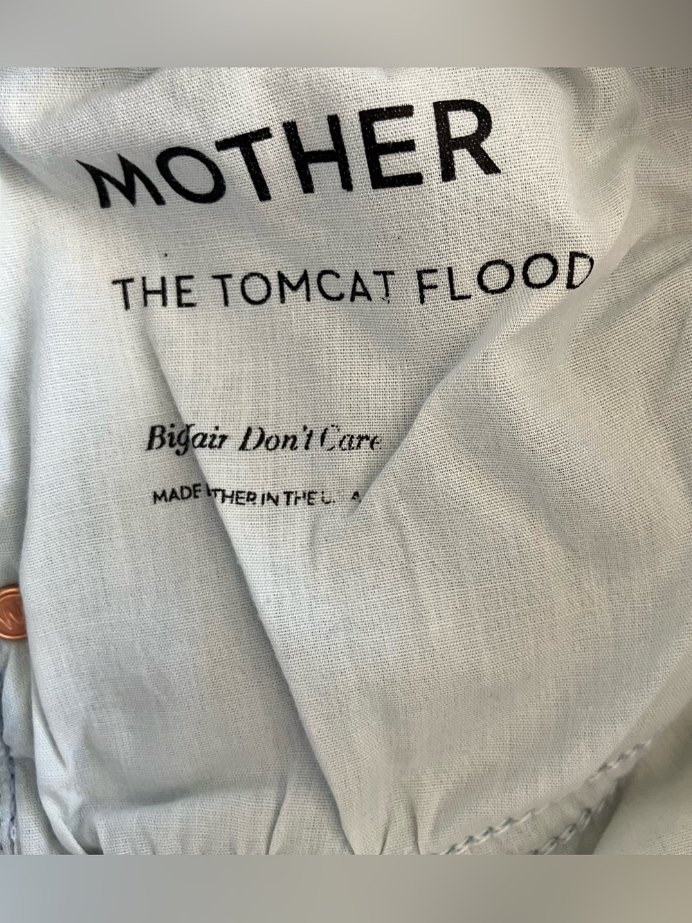 MOTHER The Tomcat Flood High Rise Straight Leg Jeans in Big Hair Don't Care - 24 - Picture 8 of 11